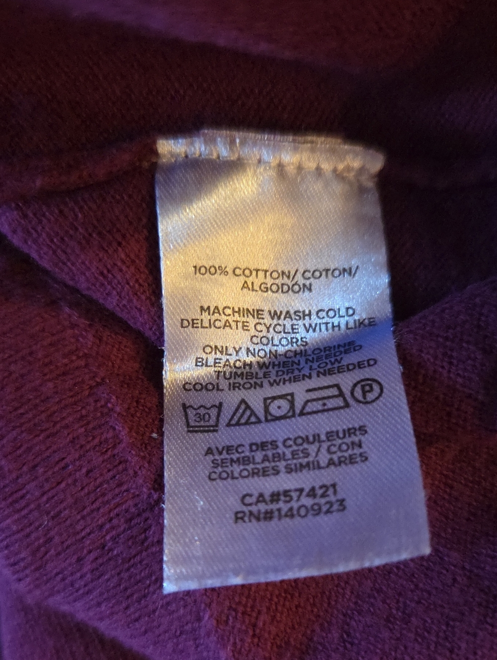LOFT Women's Plum Button-Front Cardigan - Size LARGE - Picture 6 of 6
